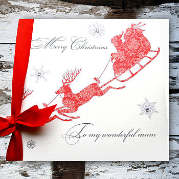 personalised christmas card with box by 2by2 creative ...