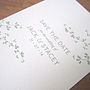 Delicate Foliage Save The Date Card, thumbnail 2 of 10