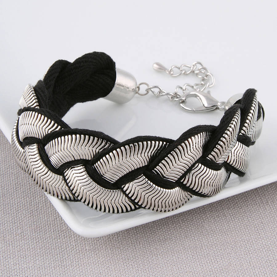 Silver Rope Bracelet By Baronessa | notonthehighstreet.com