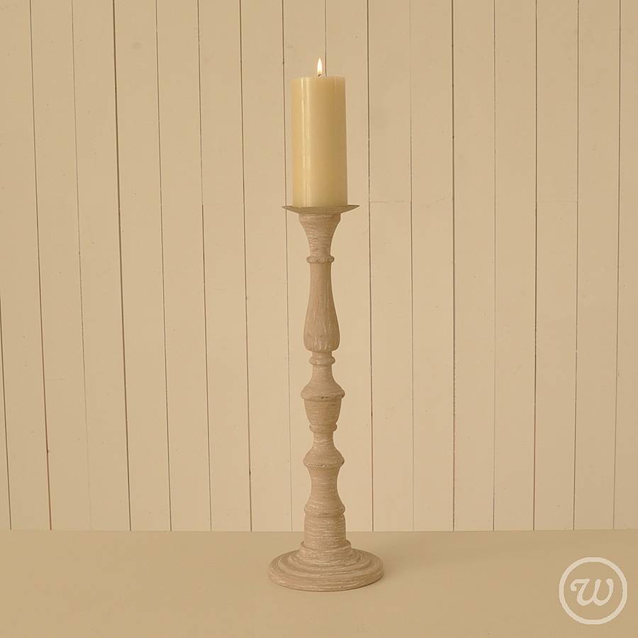 Distressed French Candlestick By Otters Barn Interiors