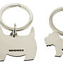 Personalised Sterling Silver Scottish Terrier Keyring, thumbnail 2 of 5