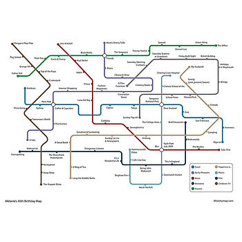 Personalised Tube Map Print, 10 of 12