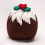 Christmas Pudding Merino Knitted Hat, thumbnail 1 of 4
