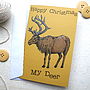 Woodland Deer Christmas Card, thumbnail 4 of 6