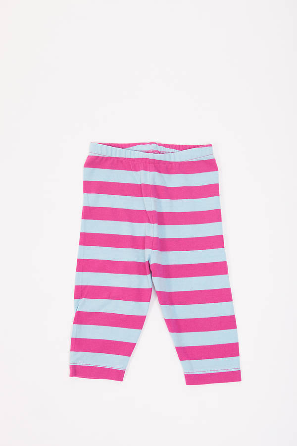 pink and blue striped leggings by lucy & sam | notonthehighstreet.com