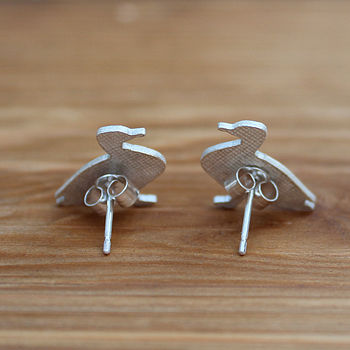 Silver Duck Earrings, 3 of 3