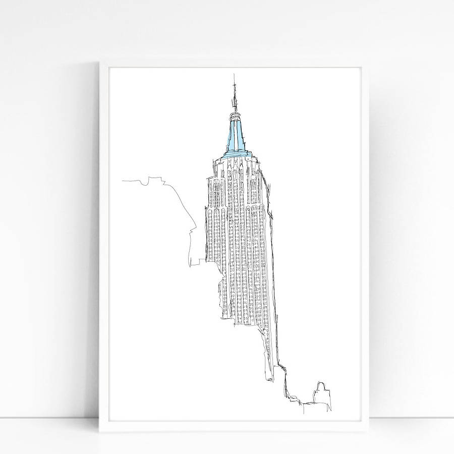 Empire State Building Signed Print By Simon Harmer