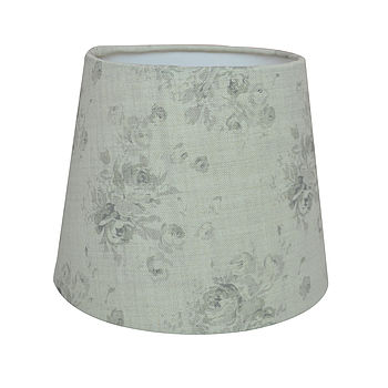 Millie Gustavian Grey Tapered Drum Lampshade, 2 of 2