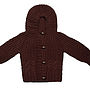 Long Sleeve Hooded Knitted Cardigan, thumbnail 3 of 8