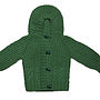 Long Sleeve Hooded Knitted Cardigan, thumbnail 7 of 8