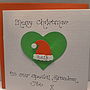 Personalised Santa Hat Christmas Card, thumbnail 2 of 4