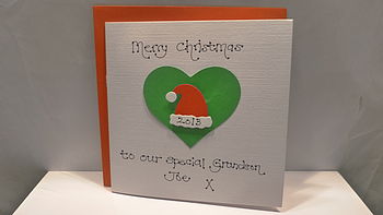 Personalised Santa Hat Christmas Card, 3 of 4