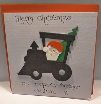 Personalised Train Christmas Card, 2 of 4