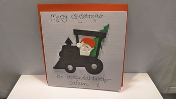 Personalised Train Christmas Card, 3 of 4