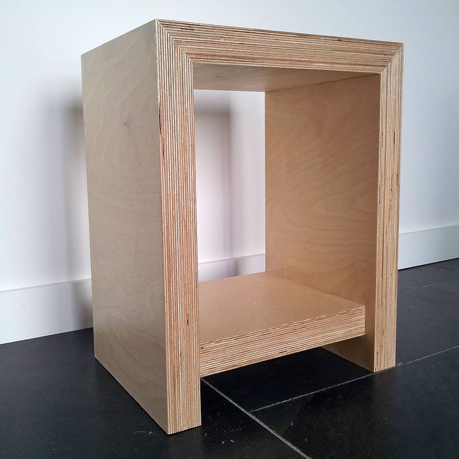 Chunky Plywood Bedside Table By Soap Designs | notonthehighstreet.com