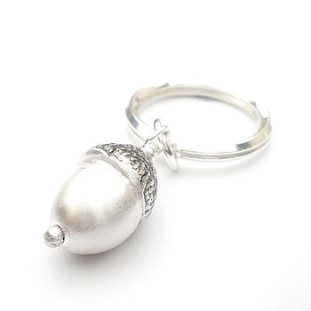 Silver And Copper Acorn Keyring, 3 of 4