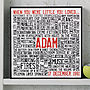 Personalised 'Loves' Typographic Artwork, thumbnail 2 of 12