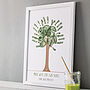 Personalised Hand Print Tree Poster, thumbnail 1 of 8