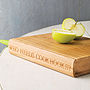 Personalised Wooden Book Chopping Board, thumbnail 1 of 5