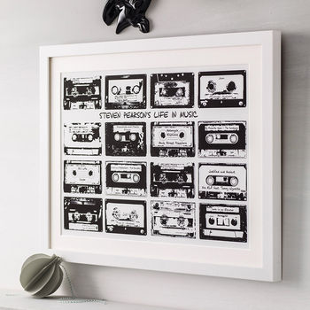 Personalised Playlist Cassette Print, 9 of 12