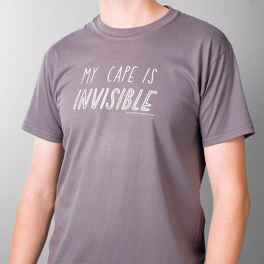 'My Cape Is Invisible' Green T Shirt