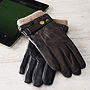 Men's And Ladies Leather Touch Screen Gloves, thumbnail 1 of 12