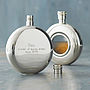 Personalised and Engraved Round Window Hip Flask, thumbnail 7 of 12