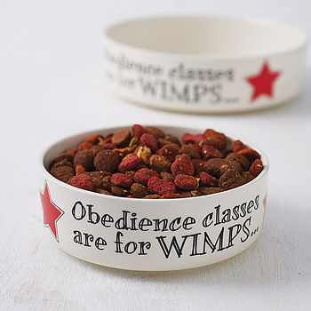 'Obedience Classes Are For Wimps' Dog Bowl, 4 of 4