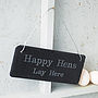 Engraved Slate Chicken Shed Sign, thumbnail 1 of 7