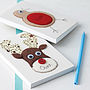 Personalised Embroidered Robin Or Reindeer Notepad, thumbnail 2 of 4