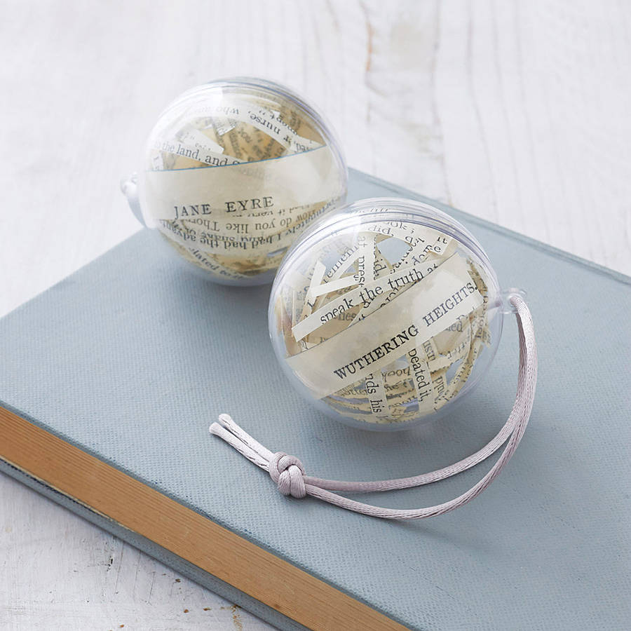 Set Of Two Literary Christmas Decorations, 1 of 5