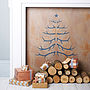 Antler Christmas Tree Wall Sticker, thumbnail 1 of 8