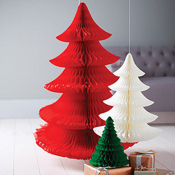 tissue paper christmas tree decoration by pearl and earl ...