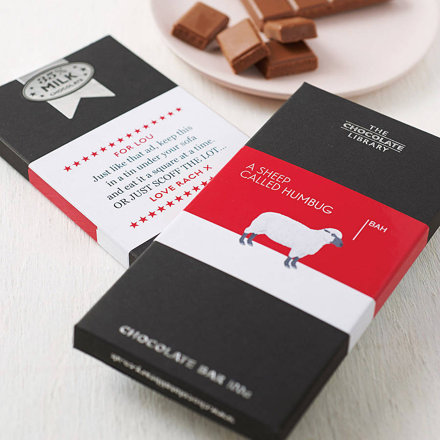 Personalised Funny Christmas Chocolate Bars By Quirky Chocolate