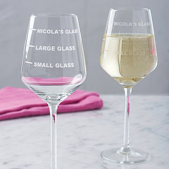 Personalised Drinks Measure Wine Glass, 8 of 12