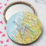 Personalised Map Location Compact Pocket Mirror For Her, thumbnail 5 of 10