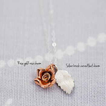 Delicate Gold Plated And Silver Mixed Charm Necklace, 7 of 12