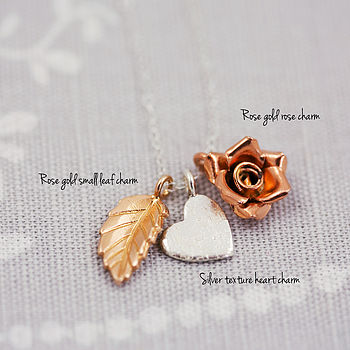 Delicate Gold Plated And Silver Mixed Charm Necklace, 6 of 12
