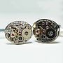 Vintage Watch Movement Cufflinks Oval, thumbnail 4 of 12
