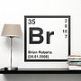 Personalised Periodic Table Wall Sticker, thumbnail 2 of 5