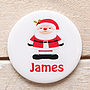 Christmas Personalised Badge Or Key Ring, thumbnail 3 of 7