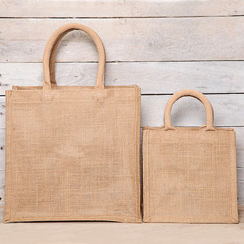 Personalised Message Jute Shopper, 5 of 5