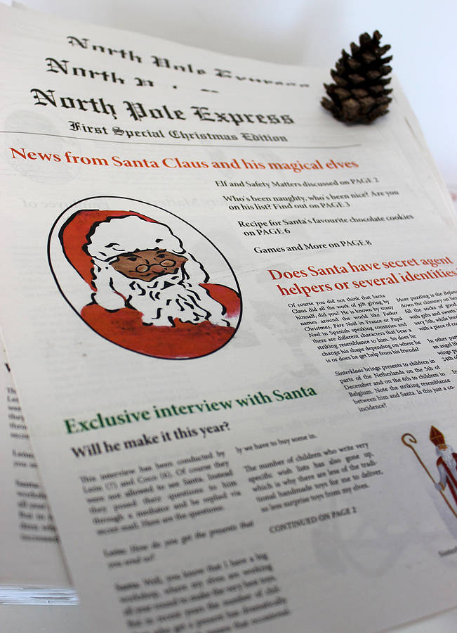 North Pole Express   Christmas Newspaper, 1 of 7