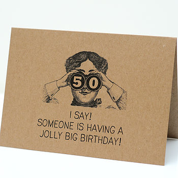 Binocular Birthday Card By papergravy | notonthehighstreet.com