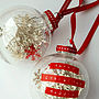 Personalised Snowflake Confetti Bauble, thumbnail 1 of 4