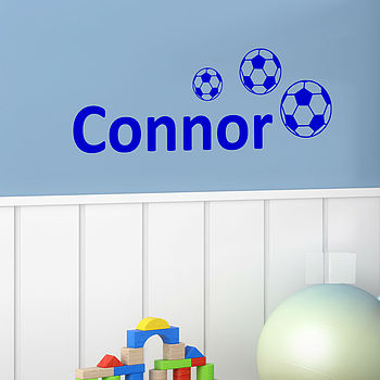 Personalised Boy Name Wall Stickers, 3 of 5
