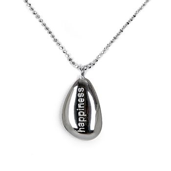 Lucky Love Or Happy Chiming Pebble Necklace, 4 of 5