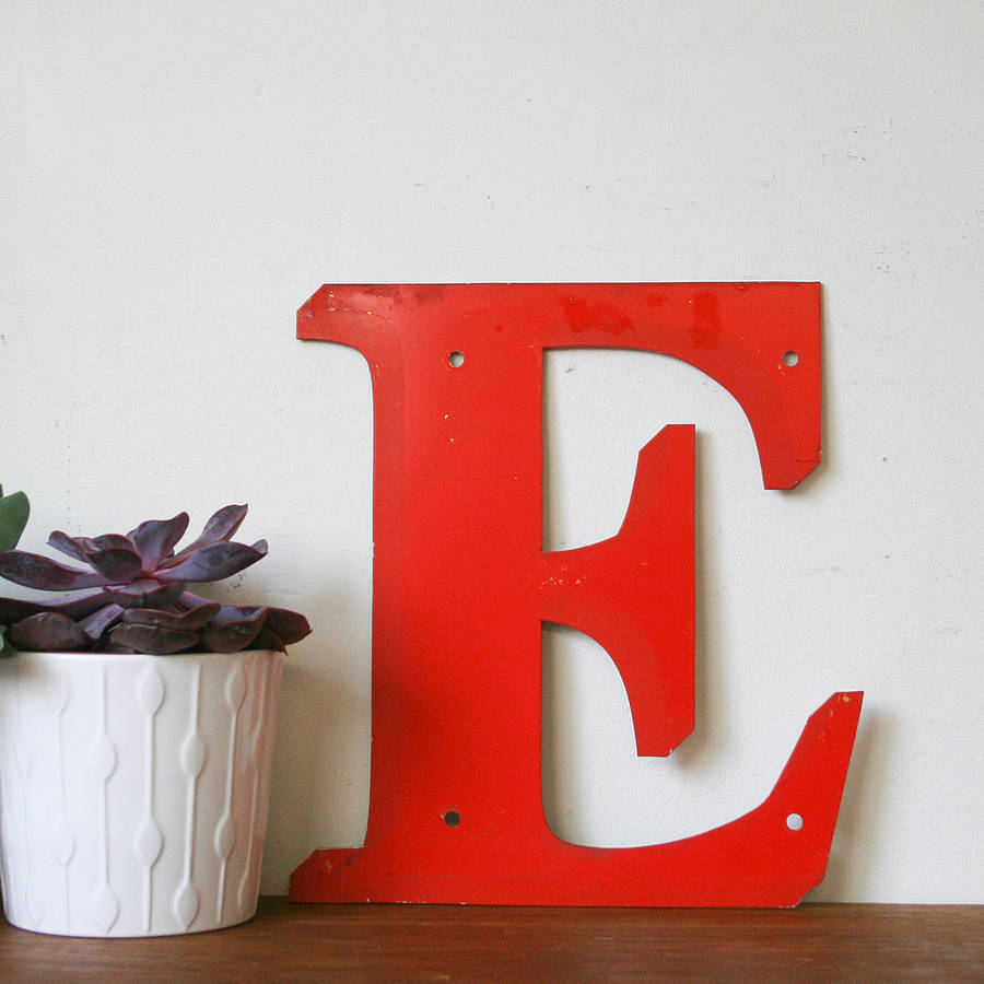Genuine Vintage Metal Letters By Bonnie and Bell