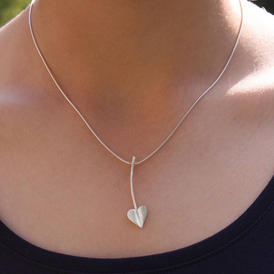 'Love Grows' Silver Heart Jewellery Set By Louise Mary
