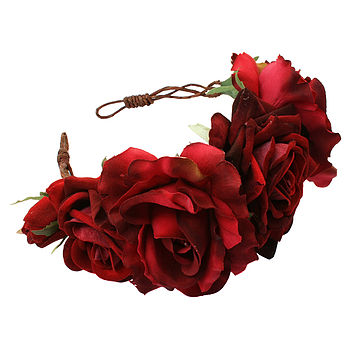 Beatrice Oversized Floral Crown Headband, 3 of 4